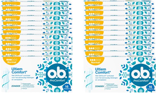 OB Tampons - Procomfort Normaal 16 stuks - Voordeelverpakking 24 stuks