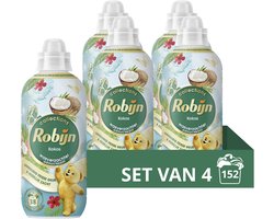Robijn Collections Wasverzachter - Kokos - 4 x 38 wasbeurten - Voordeelverpakking