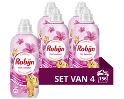 Robijn Classics Wasverzachter - Pink Sensation - 4 x 39 wasbeurten - Voordeelverpakking