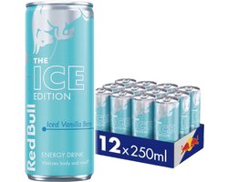 Red Bull - Winter Edition - Iced Vanilla Berry smaak - 12 x 250 ml (voordeel verpakking)
