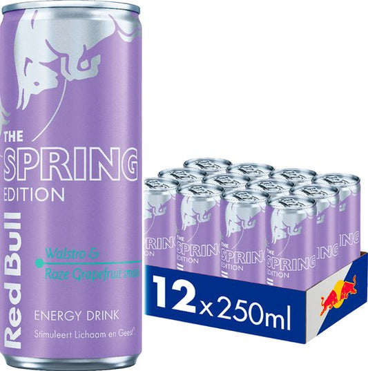 Red Bull Spring Edition Pink Grapefruit 12x250ml (Voordeel verpakking)