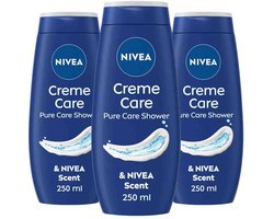 NIVEA Douchecrème Care - 3 x 250 ml - Voordeelverpakking