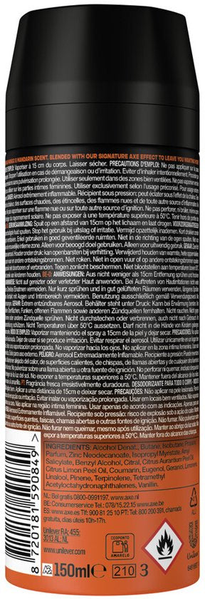 Axe Deodorant Bodyspray Sunset Fresh - 3 x 150 ml - Voordeelverpakking