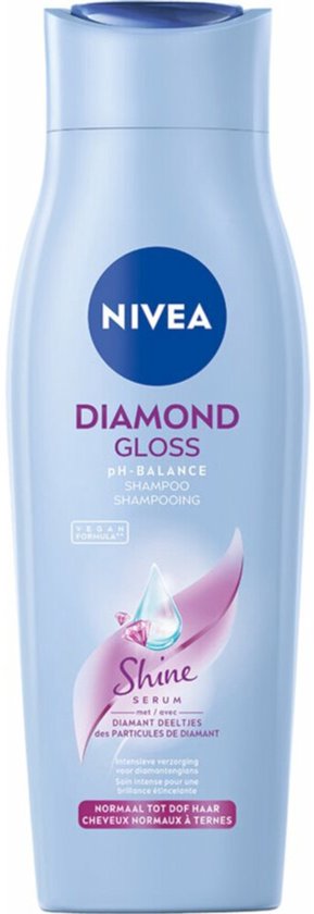 NIVEA Shampoo Diamond Gloss Care - 3 x 250 ml - Voordeelverpakking