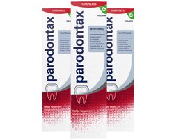 Parodontax Tandpasta bij Bloedend Tandvlees Whitening - 3 x 75 ml - Voordeelverpakking