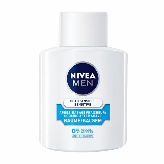 NIVEA Men Aftershave Balsem Sensitive Cooling - 3 x 100 ml - Voordeelverpakking