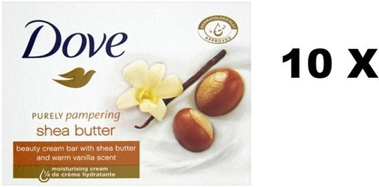 Dove Zeep Sheabutter Vanille 10 x 90 gram