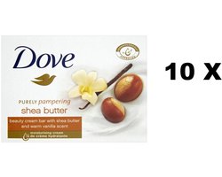 Dove Zeep Sheabutter Vanille 10 x 90 gram