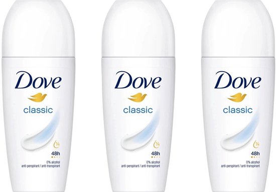 Dove Deo Roller Classic - 3 x 50 ml