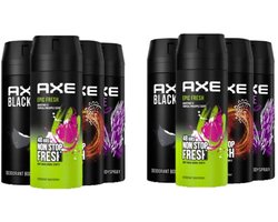 AXE Deo Spray Bodyspray Mix 8 Stuks