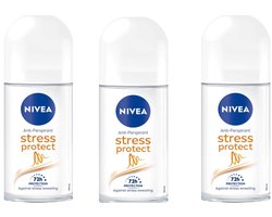 Nivea Deo Roller Stress Protect - 3 x 50 ml