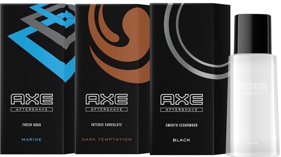 AXE After Shave - MIX - Marine / Dark Temptation / Black - 3 x 100 ml - Voordeelverpakking