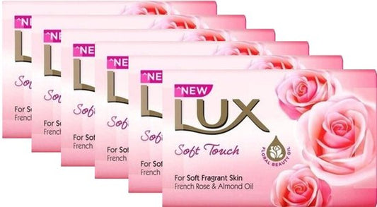 Lux Zeep - Soft Touch - Rozen & Almond Oil - Voordeelverpakking 6 stuks