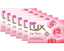 Lux Zeep - Soft Touch - Rozen & Almond Oil - Voordeelverpakking 6 stuks