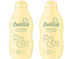 Zwitsal Haarlotion - Baby - hoeft niet te worden uitgespoeld en laat het haar heerlijk ruiken - 2 x 200 ml
