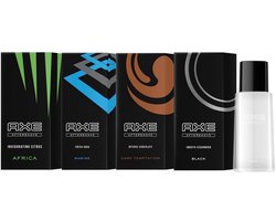AXE After Shave - MIX - Africa / Marine / Dark Temptation / Black - 4 x 100 ml - Voordeelverpakking