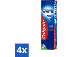 4 x Colgate Tandpasta Sensation White 75 ml - Witte Tanden - Tandpasta - Vlekken Verwijderen - Tandenpolijsten - Colgate Sensation White