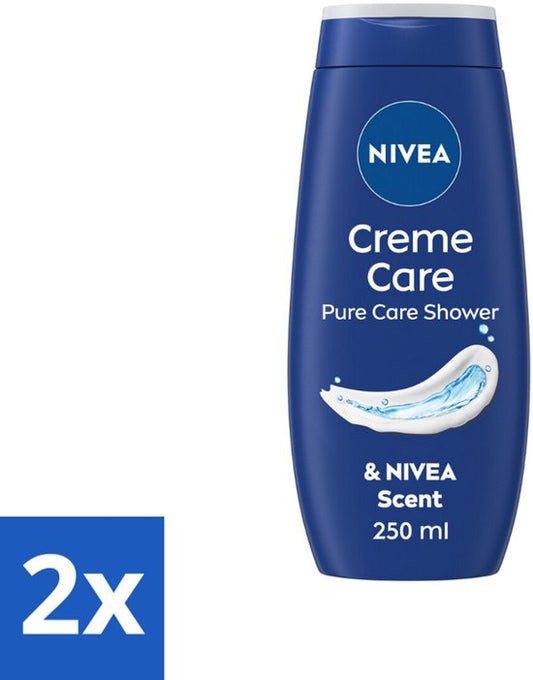 2 x NIVEA Douchecrème Care 250 ml - Douchecrème - Verzorgende Crème - Hydraterende Crème - Beschermende Crème - NIVEA Crème