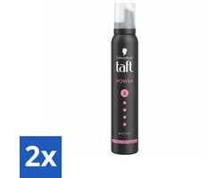 2 x Taft - Haarmousse - Power 5 - Zijdezachte hold - 200 ml - Haar Mousse - Volume Mousse - Haar Styling - Zijdezacht Haar - Stevige Hold