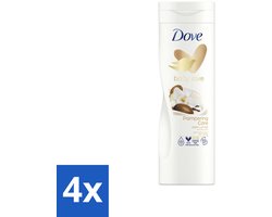 4 x Dove Body Love Bodylotion - Pampering Care - Vanille & Sheabutter - 400 ml - Lichaamslotion - Droge Huid - Sheaboter - Vanillegeur - Hydraterend