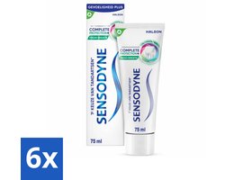 6 x Sensodyne - Tandpasta - Complete Protection + Fresh Breath - Frisse Adem - 75 ml - Tandpasta Gevoelige Tanden - Tandpasta Frisse Adem - Sensodyne - Mondverzorging - Gevoelige Tanden