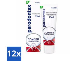 12 x Parodontax - Tandpasta - Complete Protection Whitening - Tegen Bloedend Tandvlees - 75 ml - Tandpasta - Tanden - Tandvlees - Witte Tanden - Bloedend Tandvlees