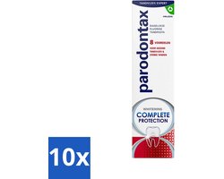 10 x Parodontax - Tandpasta - Complete Protection - Extra Fresh - 75 ml - Gezond Tandvlees - Bloedend Tandvlees - Tandpasta - Tandplak - Frisse Adem