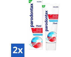 2 x Paradontax - Tandpasta - Active Repair Tandvlees - Fresh Mint - 75ml - Tandvlees Herstellen - Tandvlees Beschermen - Tandvleesproblemen - Tandpasta - Active Repair