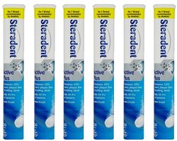 Steradent Kunstgebit Reinigingstabletten - Active Plus - 6 x 30 Tabletten = 180 stuks - Voordeelverpakking