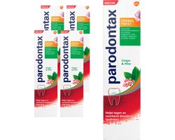 Parodontax - Tandpasta - Herbal Twist - Ginger & Mint - 75ml x 4