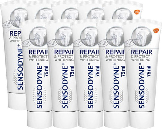 Sensodyne Repair & Protect Whitening Tandpasta Voordeelverpakking - 10 x 75 ml