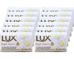 LUX Bright Impress Bar Soap - 12 x 80 g