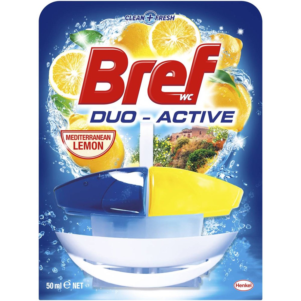 Bref - Toiletblok - Duo Aktiv - Mediterranean Lemon - 50ml