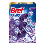 Bref - Toiletblok - Lavender - Color Aktiv - Premium - 3x50g