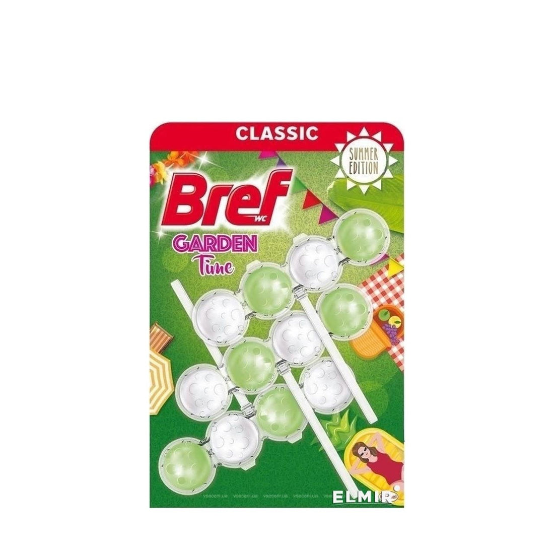 Bref - Toiletblok - Garden Time - Classic - 3x50g