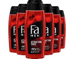 Fa Men - Attraction Force - Douchegel - Voordeelverpakking - 6 x 250 ml