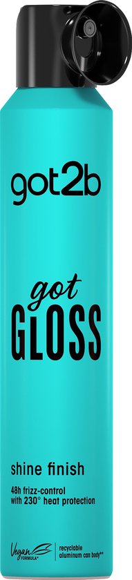 Got2b Glued Hairspray Shine Finish - Haarstyling - Haarspray - Glasachtige Glans - Pluiscontrole - 48u Hold - Voordeelverpakking - 6x 200ml