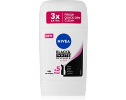 Nivea - Deodorant - Stick - Black & White Invisible - Clear - 50ml
