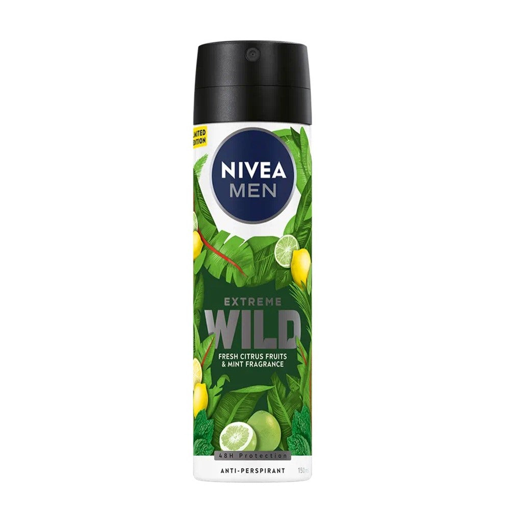 Nivea Men - Deodorant - Spray - Extreme Wild - Fresh Citrus & Mint - 150ml