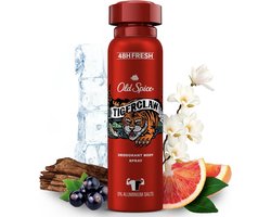 Old Spice Tigerclaw - Deodorant - Body Spray - 6 x 150ml - 0% Aluminiumzouten - Voor Zelfverzekerde Charismatische Mannen