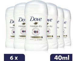 Dove Deo Stick - Invisible Dry - Voordeelverpakking 6 x 40 ml