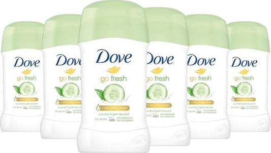 6x40ml Dove Stick Go Fresh Cucumber & Green Tea - Voordeelverpakking