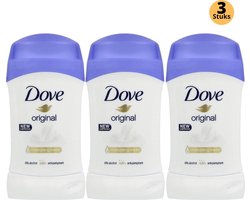 Dove Original Deodorant Stick - Anti Transpirant Deo Stick met 0% Alcohol - 48 Uur Zweetbescherming - Deodorant Vrouw - 3-Pack
