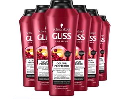 Gliss Kur - Color Protect & Shine Shampoo - Schwarzkopf - 6 x 250 ml - Voordeelverpakking
