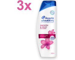 Head & Shoulders - Silky Smooth - Anti-Roos Shampoo - 3x 400ml - Voordeelverpakking