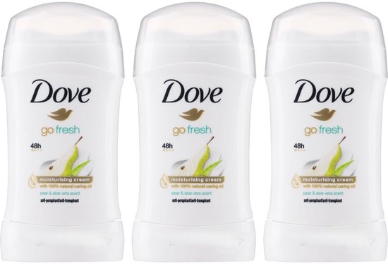 Dove Go Fresh Pear & Aloe Vera Deodorant - 3 x 40 ml