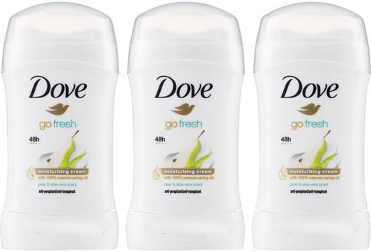 Dove Go Fresh Pear & Aloe Vera Deodorant - 3 x 40 ml