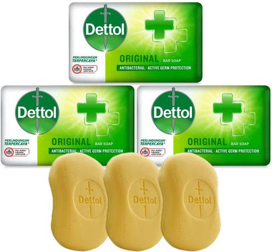 Dettol Original Handzeep Active Germ Protection - Antibacteriële zeep - Soap - Zeep Blok (3 x 100g)