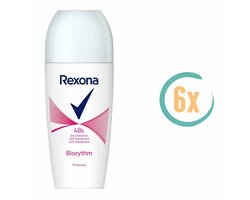 Rexona Women Biorythm Roll On Deodorant - 6 x 50 ml