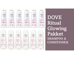 Dove Mix Pack Glowing Ritual - Shampoo 6 x 250 ml - Conditioner 6 x 200 ml